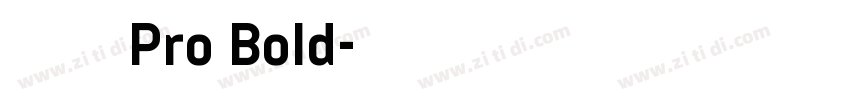 日产Pro Bold字体转换